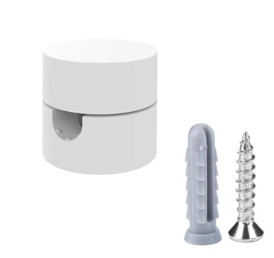 2x weiße Swag Haken für Decken Pendel Lampe Wand Kabel Leuchte Stoffkabel