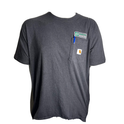 Carhartt 278-33 Men's Large RG Pocket Tee Loose Fit Grey T