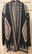 Vintage Style Bohemian Southwestern Long Cardigan