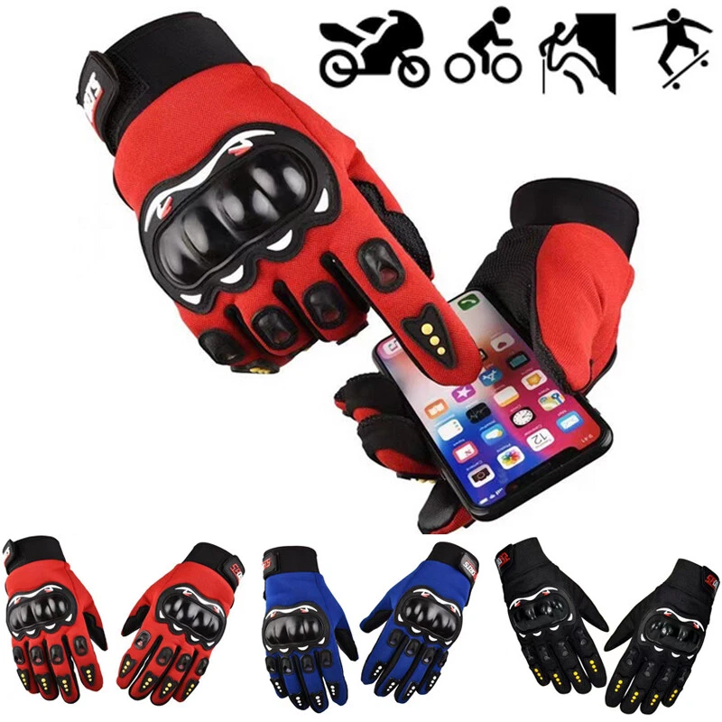 Motorcycle Gloves Durable Breathable Flexible Touch Screen Racing Motorbike - Image 2 of 4