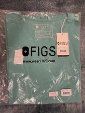 FIGS THREE POCKET SCRUB TOP CASMA SMALL SURGICAL GREEN RARE HTF NEW W/ TAGS