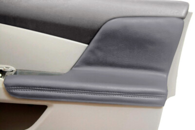 2pcs Door Armrest Leather Replacement Cover for Honda Odyssey 11-17 Gray