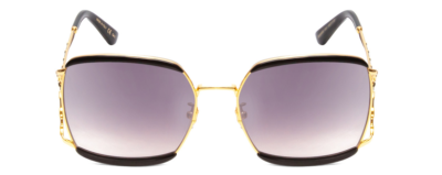 Gucci GG0593SK 001 59mm Oversized Square Sunglasses in Black/Gold