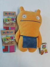 Lot X3 Ugly Dolls 2 Reversible Pillowcases 20" X 30"  1 Plush Doll "Wage"