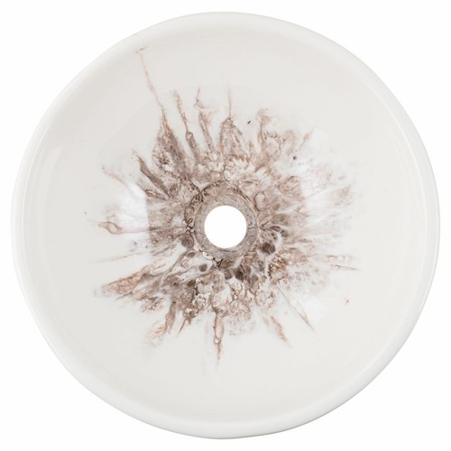 Design resin round bathroom sink Washbasin Dec Vanity Handmade Home Bathroom - Picture 4 of 6