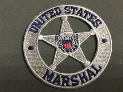 US MARSHAL SILVER STAR PATCH 4  NEW 