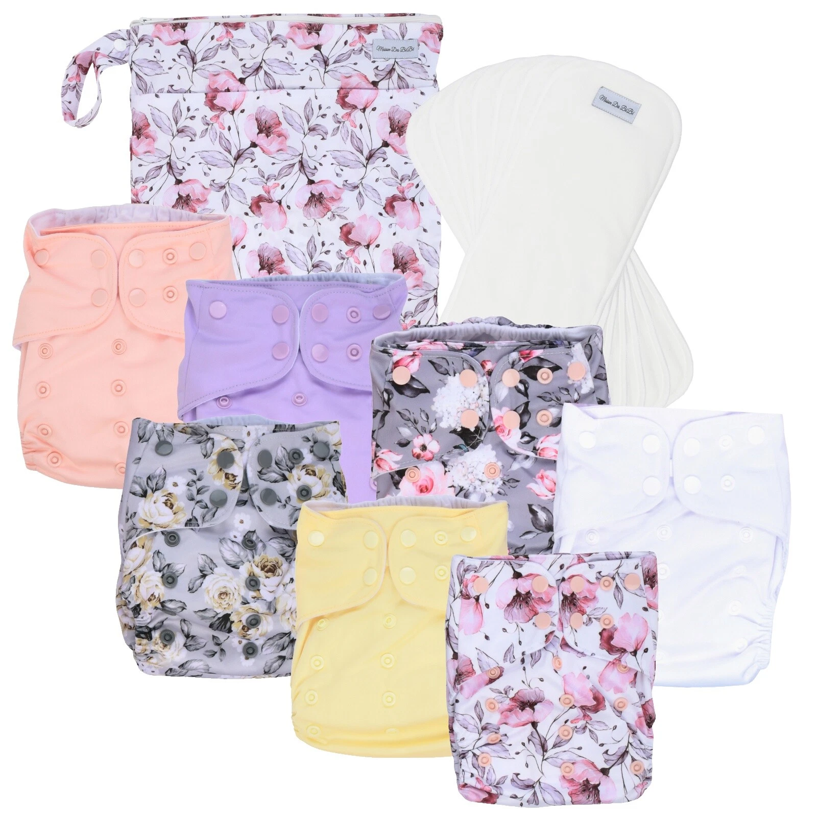 Mezcla de algodón pañales de tela Bebé Todo en Uno