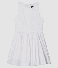  95 Bardot Junior Kid's Girl's Ivory Clara Shimmer A-Line Sleeveless Dress Sz 8