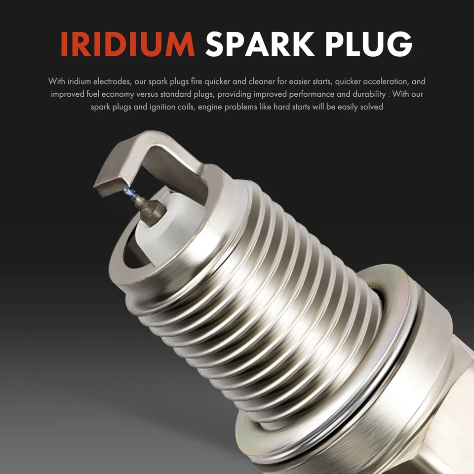 New 2x Ignition Coils & 8x Iridium Spark Plugs & 10x Wires for Lexus LS400 SC400 - Image 4 of 4