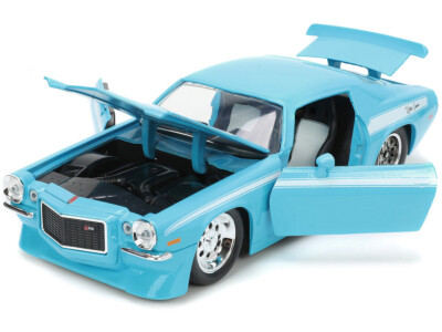 Jada 1971 Chevrolet Camaro Z/28 Light Blue 1/24 Diecast Model Car