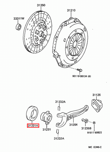 Genuine Toyota LandCruiser HJ75 HJ61 Clutch Release Hub Ball Bearing - Picture 7 of 14