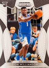 2019-20 Panini Prizm Draft Picks Basketball Base #64: Zion Williamson Panini