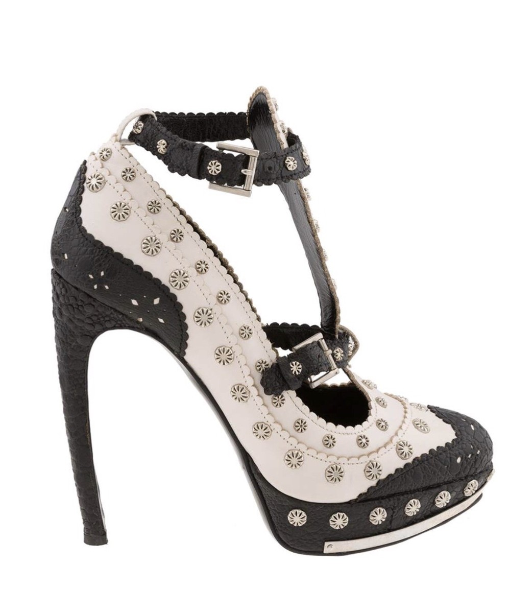 ALEXANDER MCQUEEN Studded Leather Claw Heels | eBay