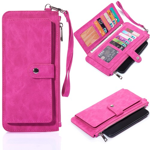 Cell Phone Carrying Pouch Wallets Case cover for iPhone 6s/7/8 Plus XS XR 11 12 - Picture 6 of 38