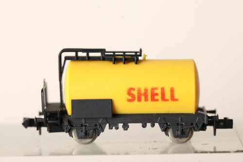 Rivarossi Atlas N  Kesselwagen  gelb  SHELL  ohne Beschriftung  (312921) #5927# | Zustand: Gebraucht