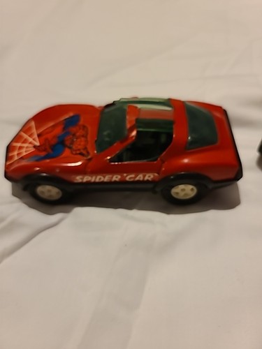 Amazing Spiderman Buddy L Corp 1980, Spider Van And Car - Metal 5” Long - Picture 2 of 12