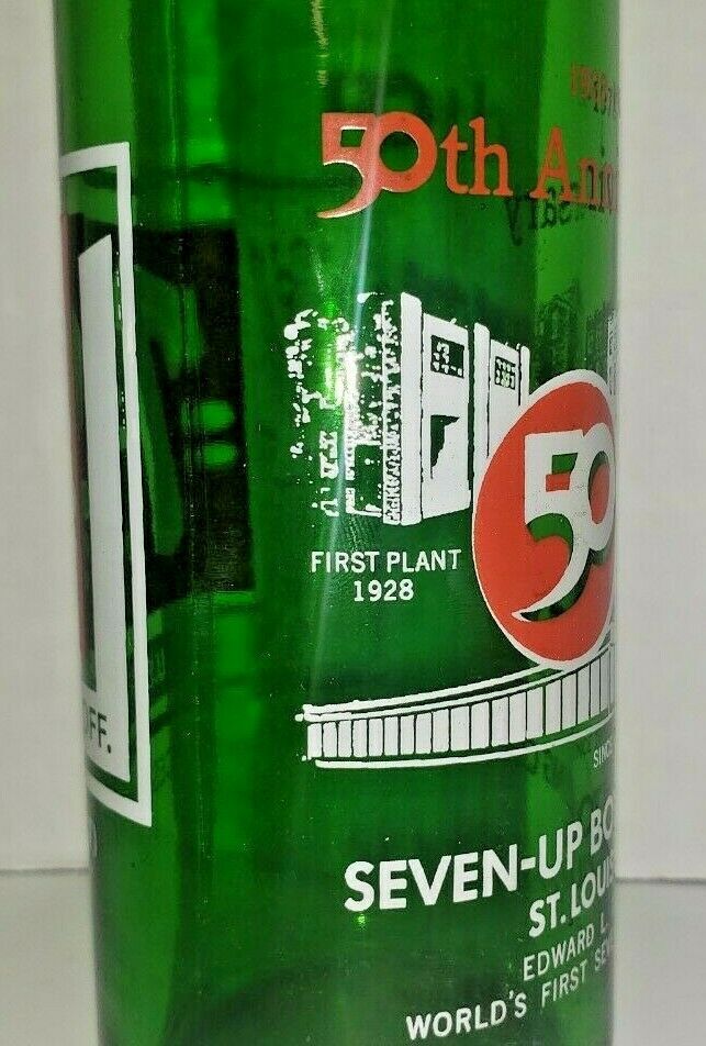 VTG 1978 7UP 50th Anniversary Commemorative Soda Bottle 16