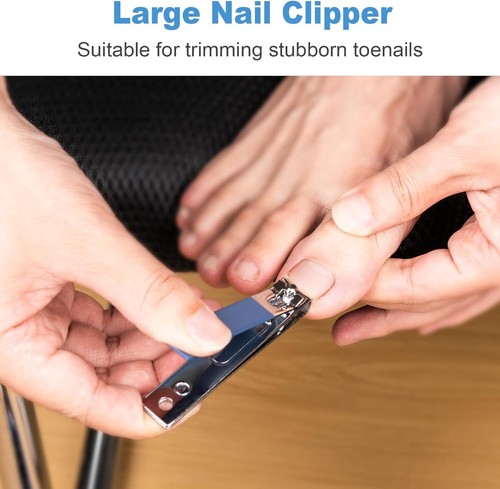 Nail Clipper Set, 4 PCS Ultra Sharp Nail Clippers for Men, Women, Adults Toenail - Picture 4 of 7