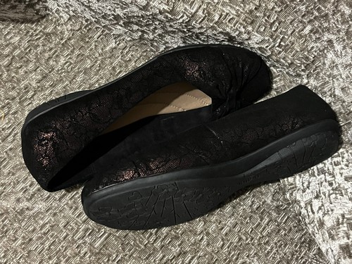 Hotter Appledore Comfort Concept Shoes UK 5.5 Black Suede Copper Lace Look VGC - Picture 7 of 12