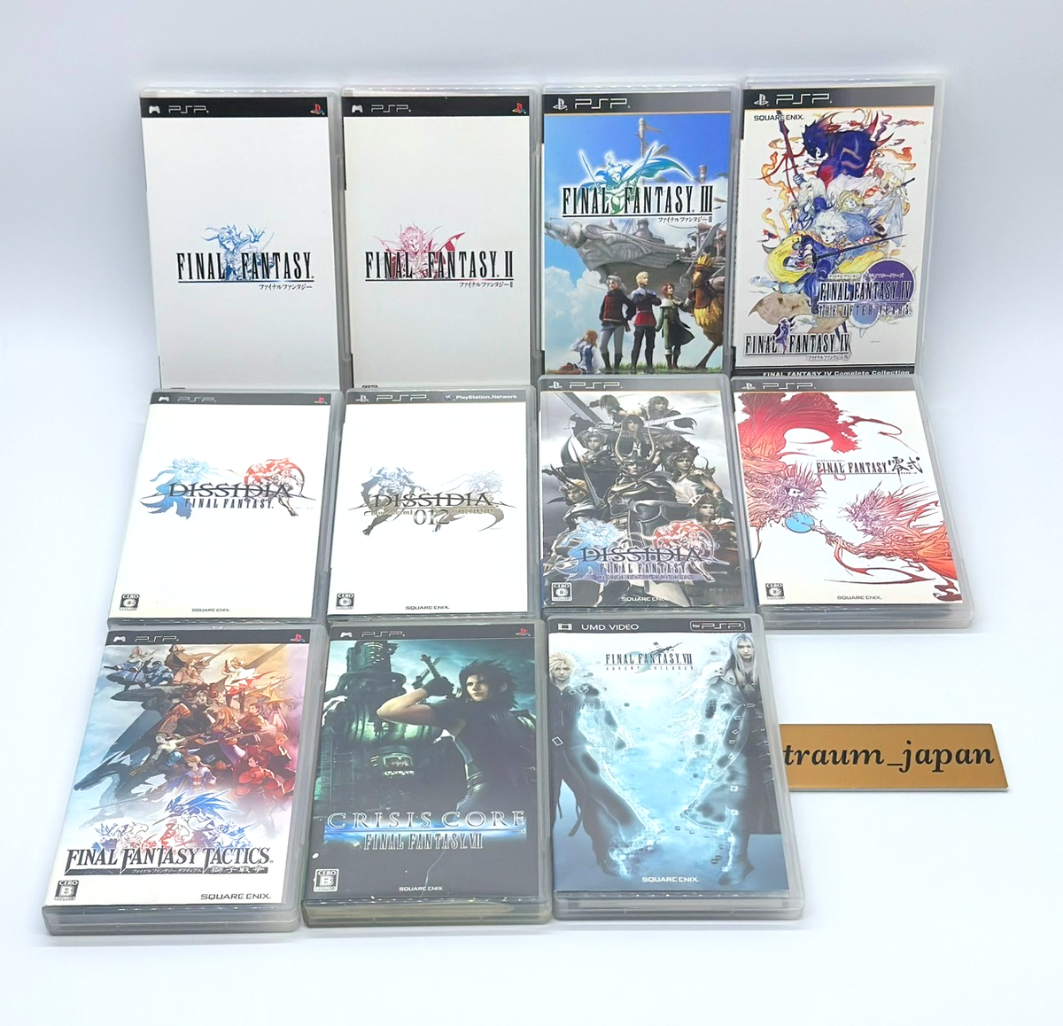 FINAL FANTASY 1 2 3 4 0 Dissidia Tactics VII Crisis Core