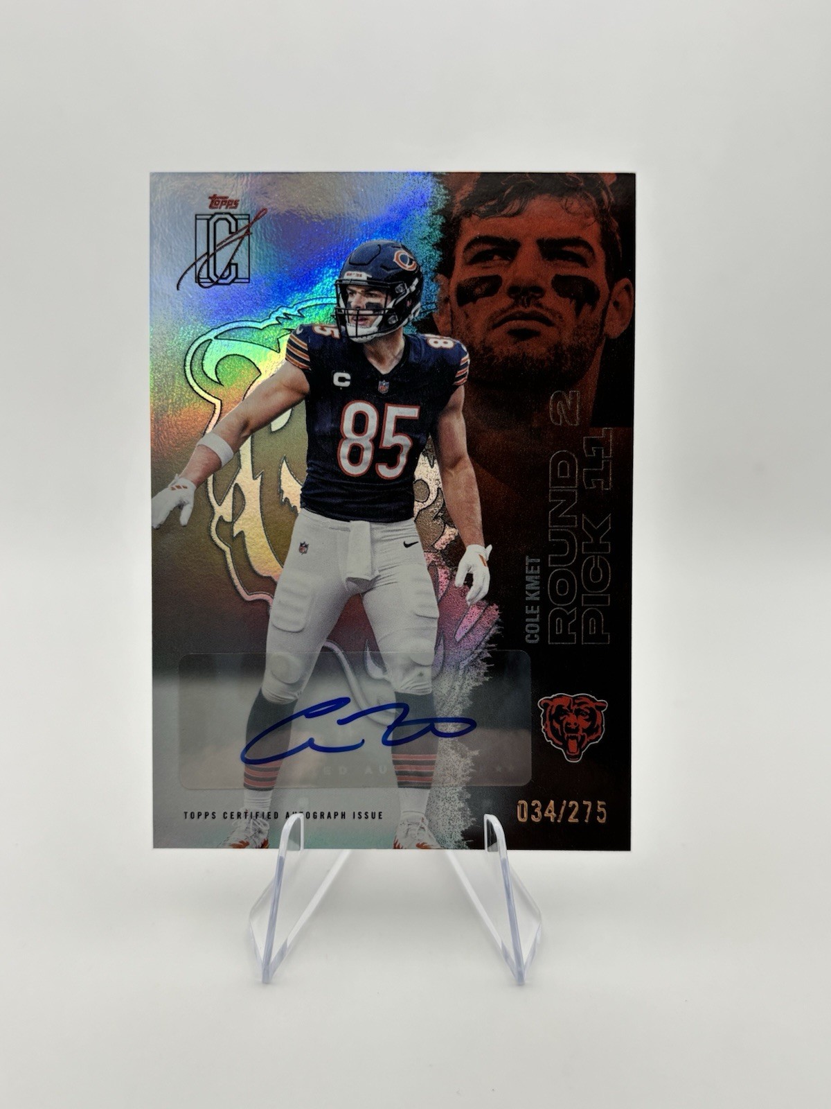 2025 Topps Signature - Signatures Cole Kmet #68 Refractor /275 (AU)