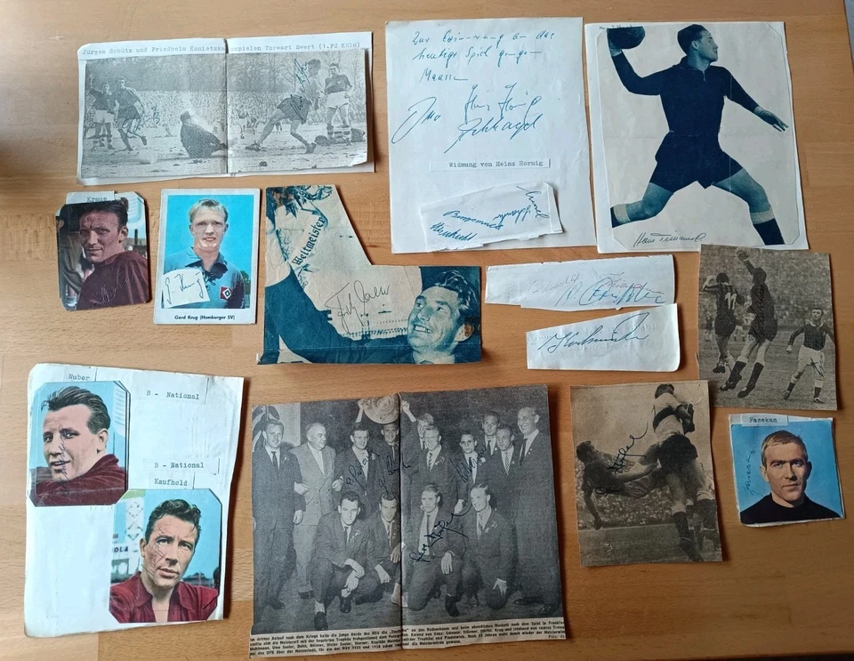Autogramme Fussball DFB, weit über 100 Stück,siehe Bilder viele 50er, 60er Jahre - Bild 2 von 4