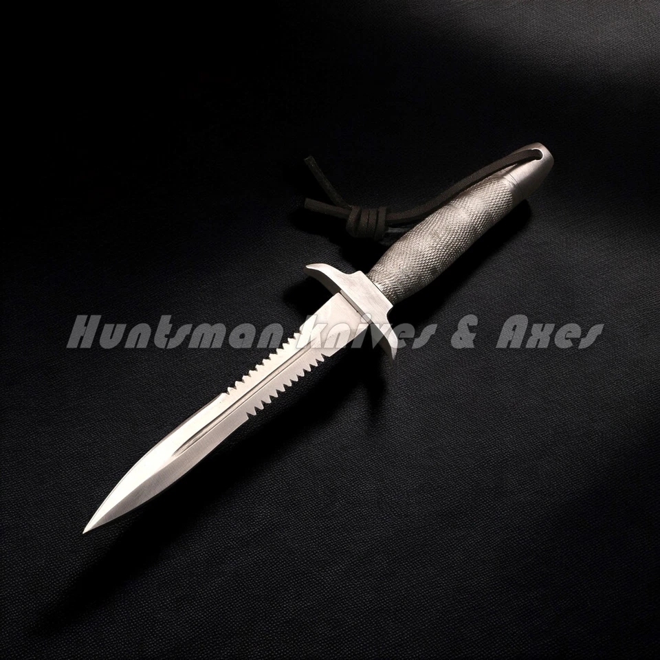 One of a Kind of Gerber MK-II Serrated with Fuller & Checkered Aluminium Handle - Image 3 of 4