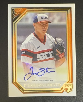 Jonathan Stiever 2021 Topps Gallery ROOKIE Orange AUTO /25 #RA-JS - Chicago 