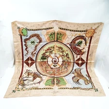 NO TARIFF Hermes scarf Carre 90 Reve D Australie Light Brown 3290314
