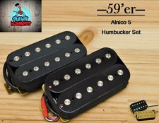 G.M. 59'er Alnico 5 Black Humbucker Set 4-wire for Gibson Les Paul Epiphone