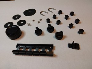 Vintage NAD 7225PE Power Envelope Parts. Jumpers, Knobs, Buttons, Bass, Treble,