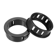 30pcs 30mm Mounted Dia Snap in Cable Hose Bushing Grommet Protector Black