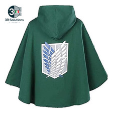 Halloween Japanese Hooded Coat Scout Corps Cosplay Costume Anime Co