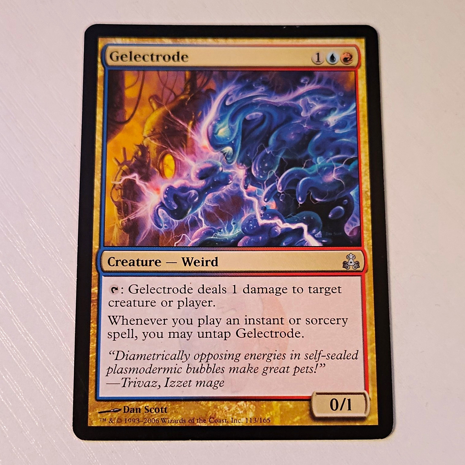 Wizards of the Coast Gelectrode MTG Guildpact Creature Reg Eng Unc 2006 #113/165