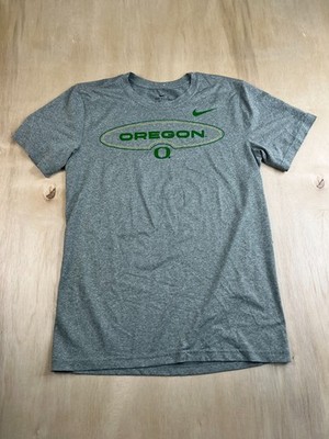 Size S - Nike Oregon Ducks Football Heather Grey & Green T-Shirt Fall 2021