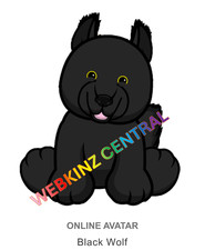 Webkinz Classic Black Wolf Code Only messaged