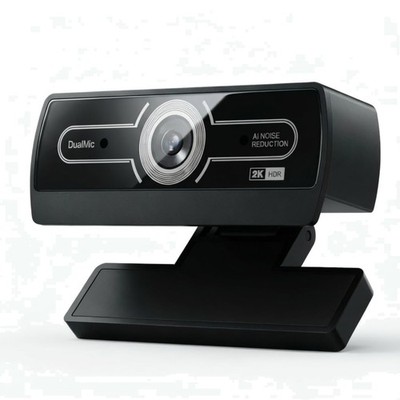 Plug and Play USB 2K Webcam with Wide Angle Lens for Easy Streaming