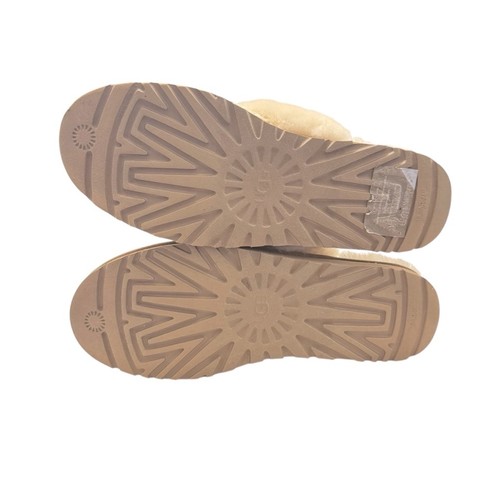 UGG® Women's Cream Cozy Knit Shearling Mule Slippers size 12 - Picture 9 of 11