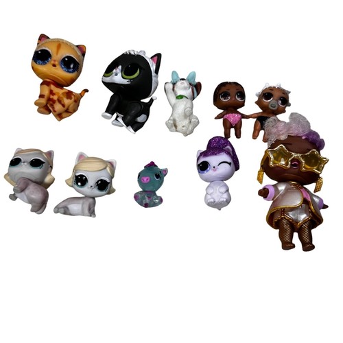 LOL Surprise Dolls Pets Lot 10+ Figures MGA Mixed Bundle Glitter Flocked Series