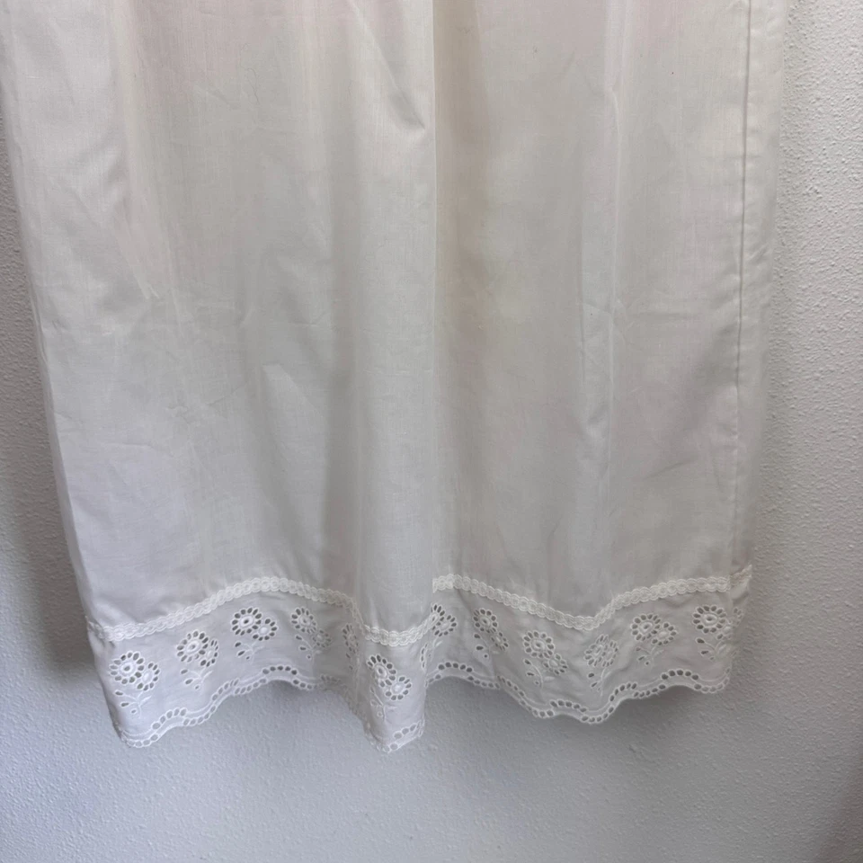 Camisón Barbizon Boutique Crema De Colección S Sin Mangas Encaje Poli Algodón Foto 3 de 4