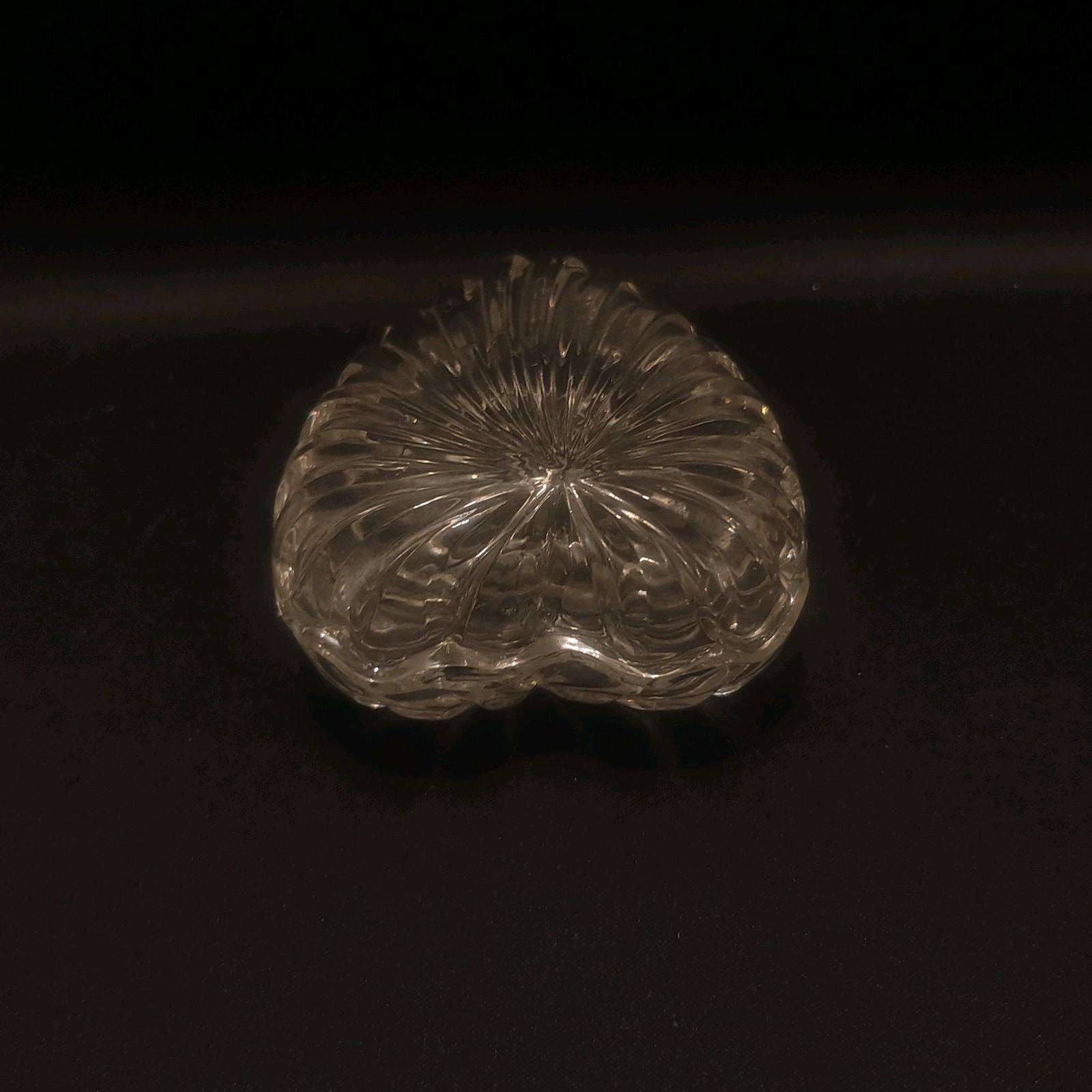 Heart Shape 24% Lead Crystal Glass 3 3/4