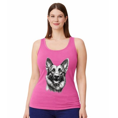 Deutscher Schäferhund Damen Trägershirt Tank Top GSD Hundeliebhaber Geschenk für Sie