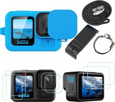 Silicone Sleeve Case for Go Pro Hero 13 Black, 6Packs Screen Protector for Hero