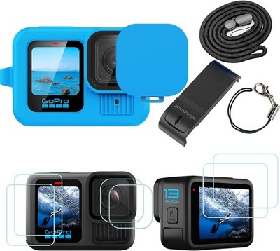 Silicone Sleeve Case for Go Pro Hero 13 Black, 6Packs Screen Protector for Hero