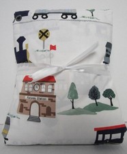 Pottery Barn Kids Train Organic Sheet Set, Twin Size Multicolor New