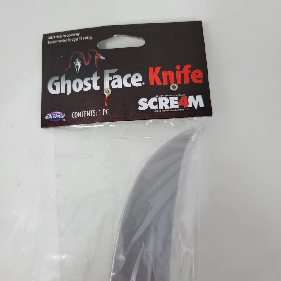 Cuchillo Cara Fantasma Halloween Disfraz Accesorio Juguete utilería Foto 2 de 4