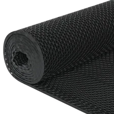 Drainage Floor Mat 3x16.4Ft Non Slip Commercial Mats 1/5'' Thick PVC Rubber M...