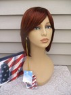 FLORIDA II Wig DREAM USA Mono Top MED BROWN BRIGHTEST RED BLEND 100% Hand-Tied