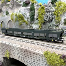 Wagon porte autos DD DEV66, logo Casquette, SNCF, Ep. V - JOUEF HJS4211 - HO 1/8