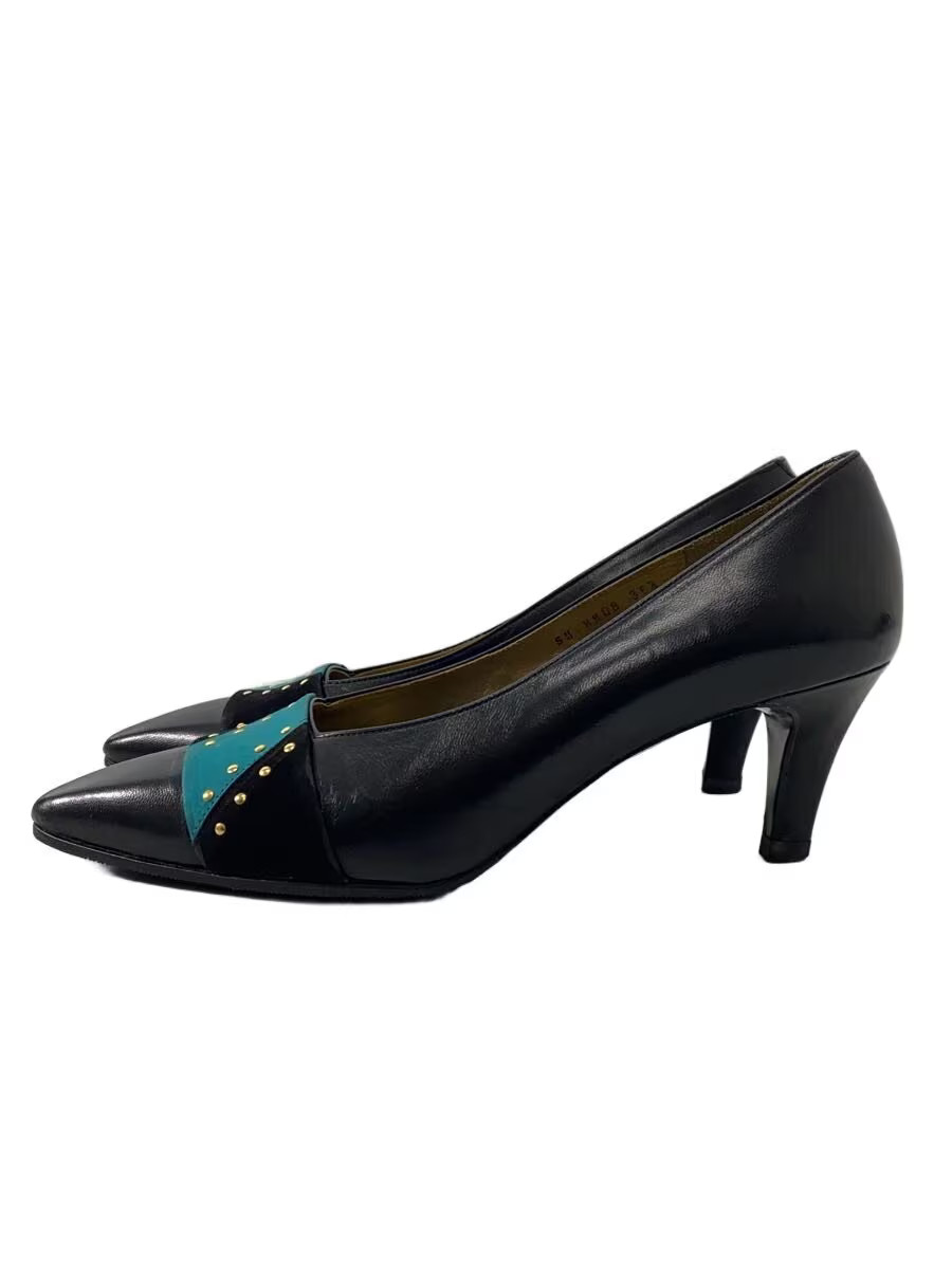 Yves Saint Laurent Pumps 36.5 Blk Leather Jlq96